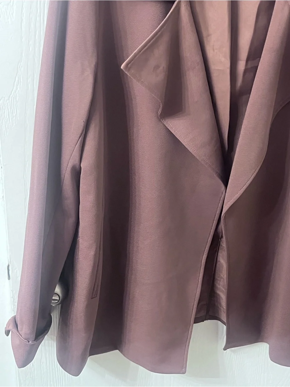 Adrianna Papell Dusty Mauve Trench Coat